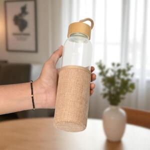 borosilicate glass bottle with sleeve for corporate gifting .jpg